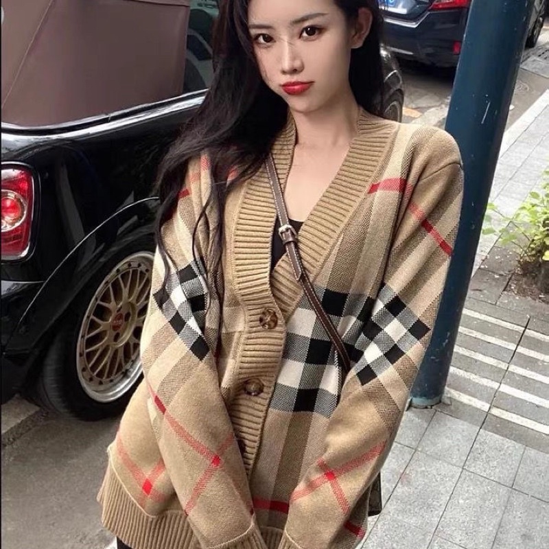 SALE Áo Khoác Len Cadigan Buberry