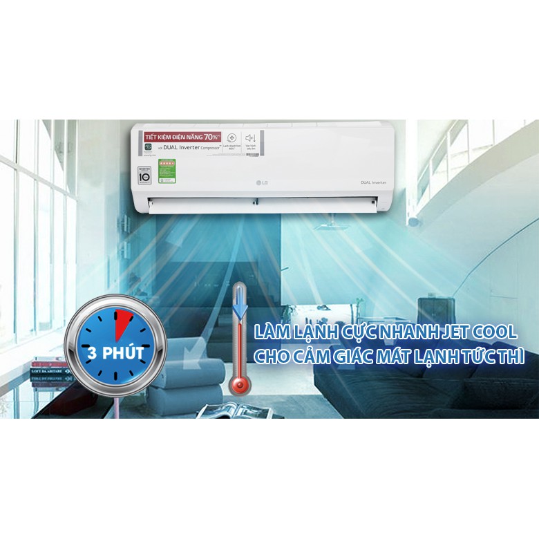 Điều hòa LG 1 chiều Inverter V10ENW 9.200BTU