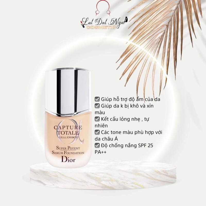 Kem nền DIOR capture totale cell energy super potent serum foundation - New