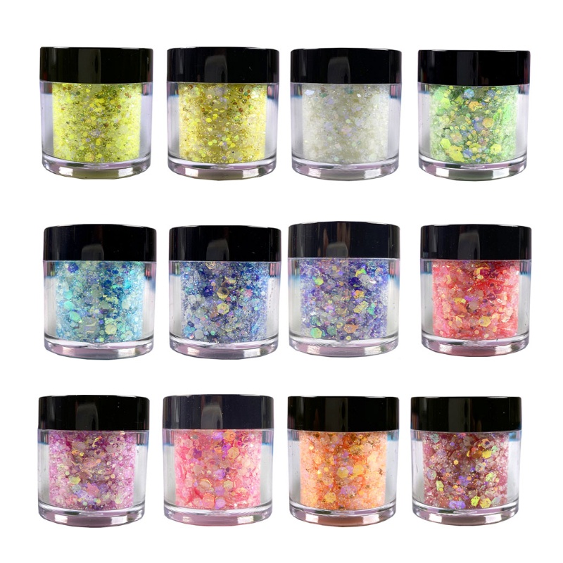 Bột Kim Tuyến Lấp Lánh Phát Sáng Trong Bóng Tối Trang Trí Móng Tay Và Cơ Thể