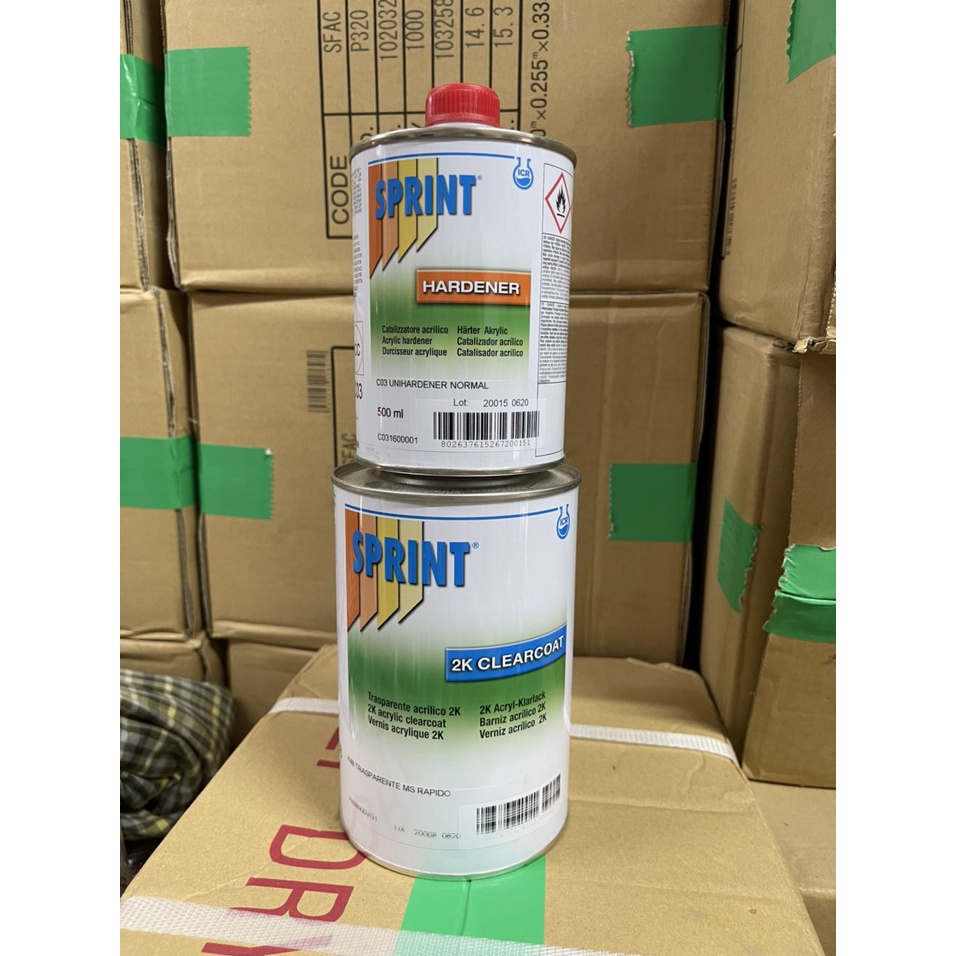 Dầu bóng cao cấp 2K Ý dùng cho kim loại, ô tô xe máy