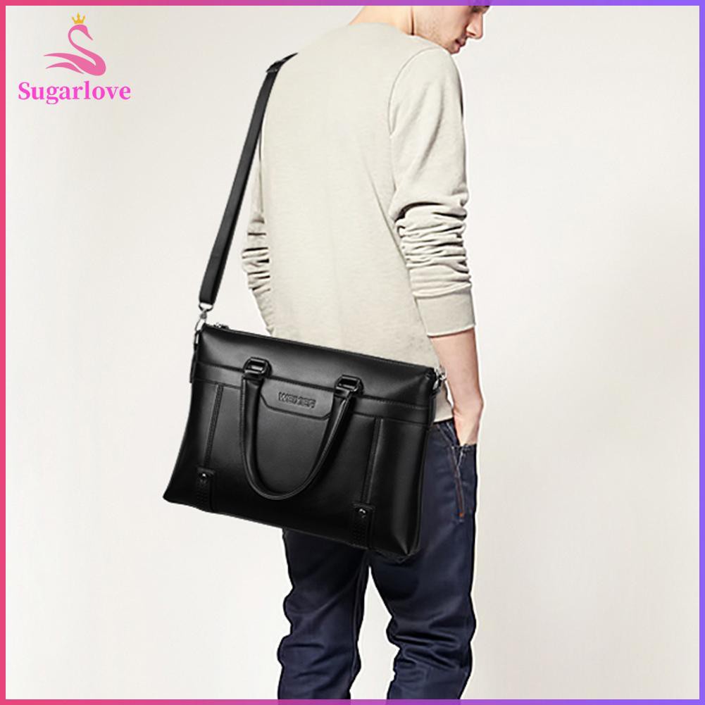 Beautiful ❤SG Business Casual Men Briefcase Crossbody Laptop Bag Travel Leather Handbag