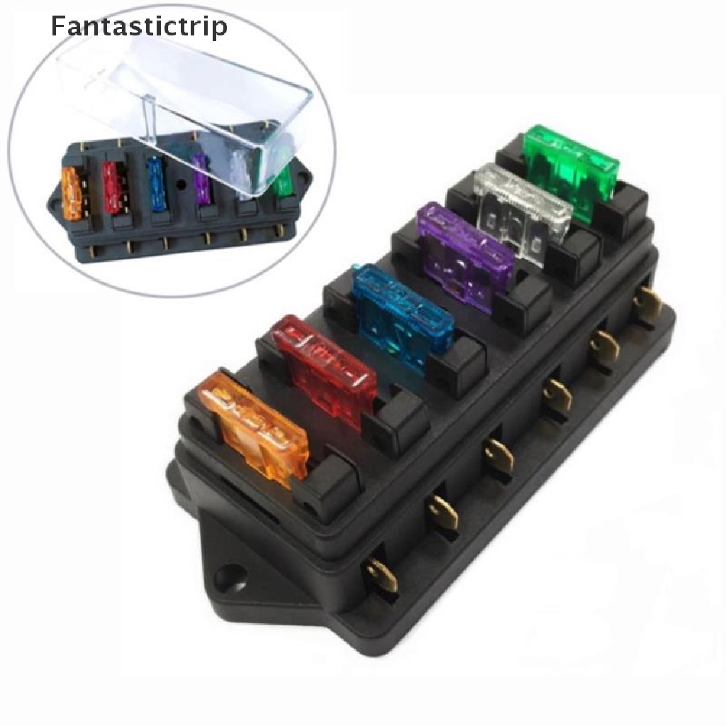 Hộp Cầu Chì 6 Chiều DC 12V / 24V Chuyên Dụng Dành Cho Ô Tô