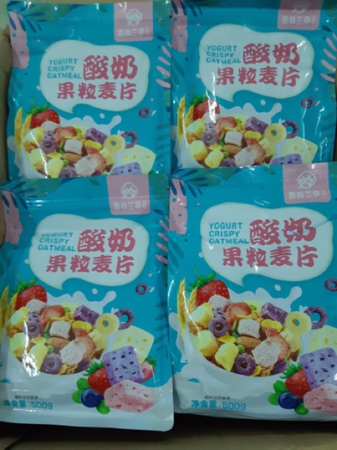 Sét 2 túi ngũ cốc (500gr/túi) mix hoa quả, sữa chua