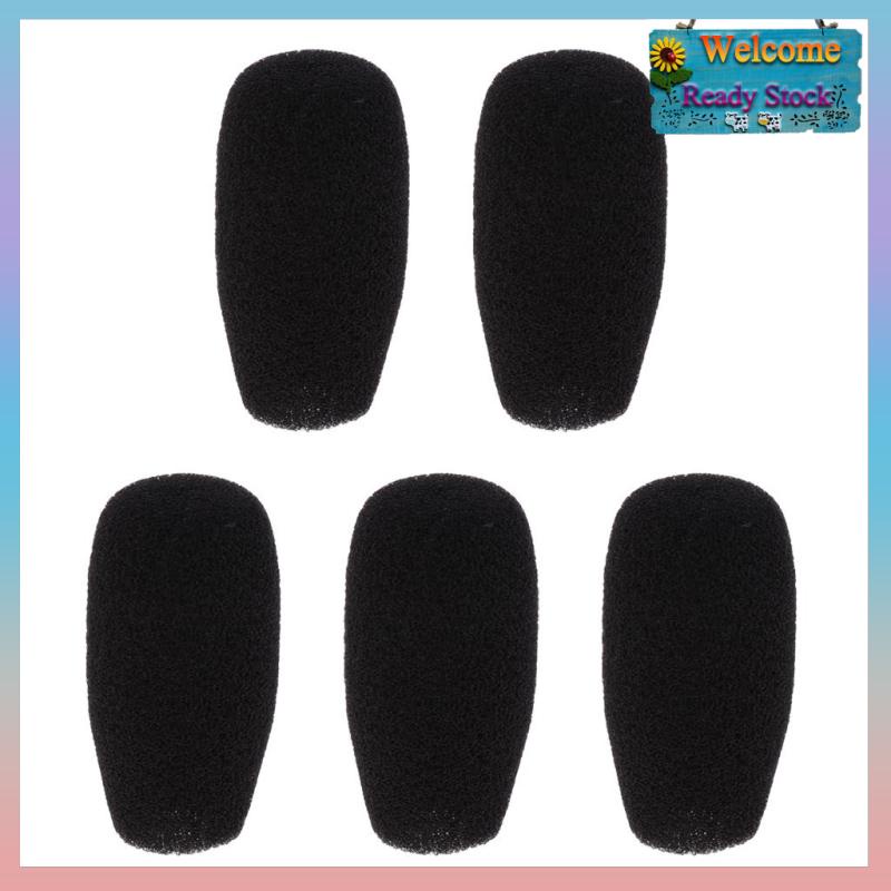 5 Mút Bọc Micro Màu Đen Chống Bụi 48X12Mm