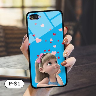 Ốp lưng kính 3D Realme C2-cute