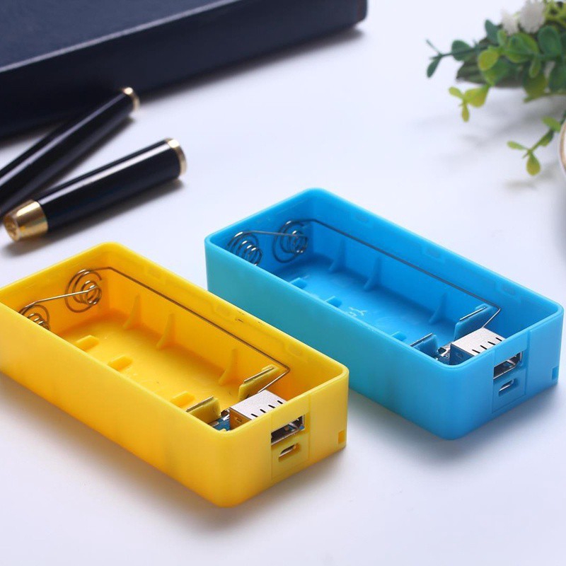Hộp sạc dự phòng 5200mah 2 Pin 18650 DIY dành cho ĐT táo Sumsung