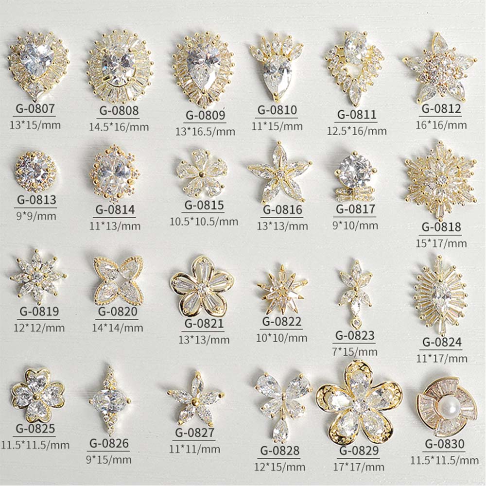 Phụ Kiện Hoa 3D Dùng Trang Trí Móng Tay