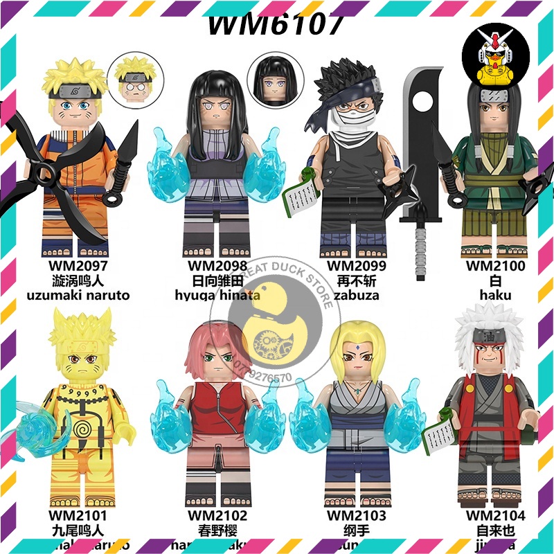 Combo Mô Hình Naruto Đồ Chơi Lắp Ráp Nhân Vật Truyện Tranh Naruto WM6105 WM6106 WM6107 WM6108 WM6109 KDL811 KDL806