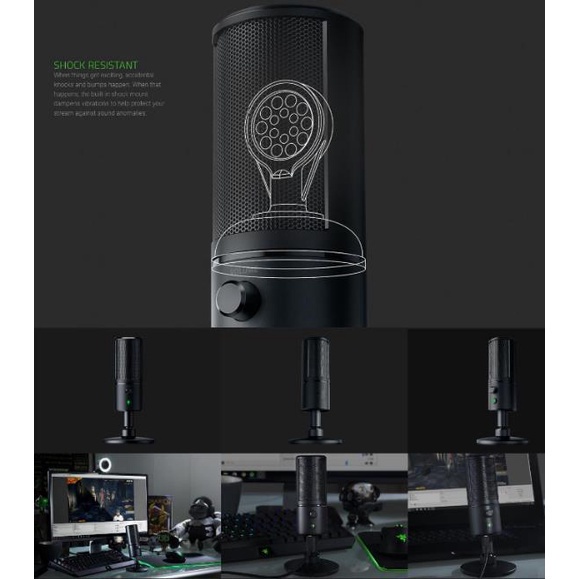 Micro Razer Seiren X Conden Dùng Để Chơi Game