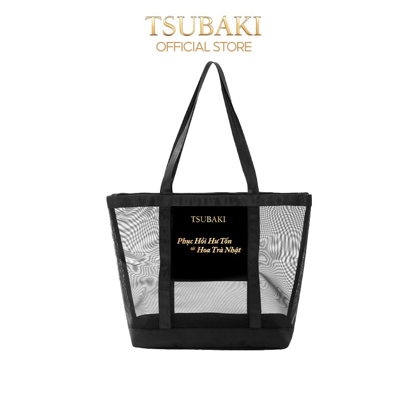 Túi Tote Phối Lưới Tsubaki