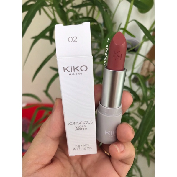 Son hữu cơ Kiko Konscious Vegan lipstick Bill Pháp