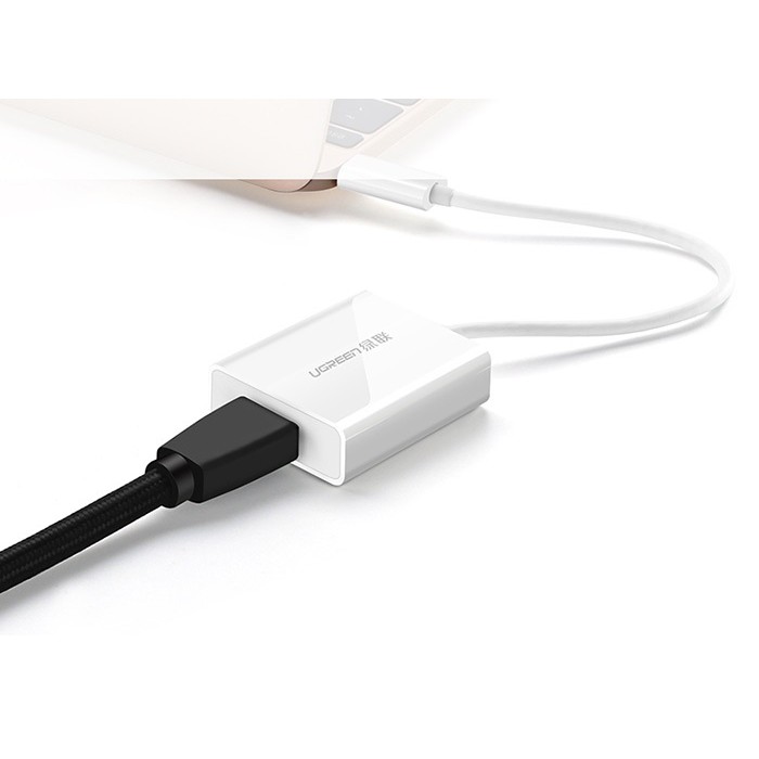 Cáp chuyển USB-C to HDMI hỗ trợ 4K 2K (trắng) Ugreen 40273