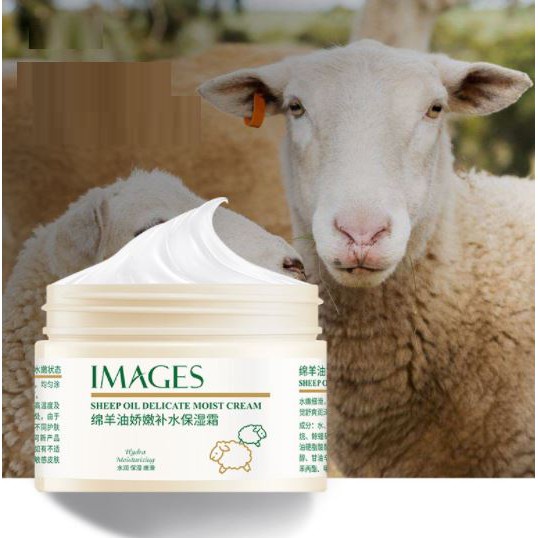 Kem dưỡng ẩm lanolin mỡ cừu IMAGES Sheep Oil Tender Skin 140g - Hàng nội địa Trung