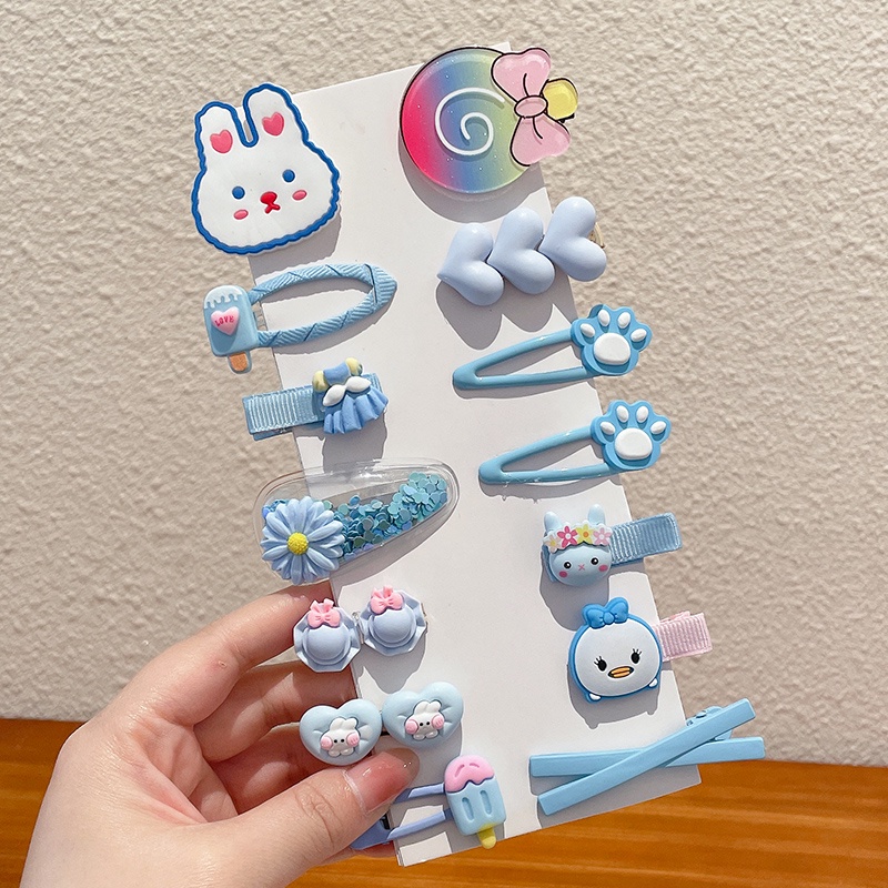 2022 Kẹp Tóc Không Làm Đau Kiểu Dáng Hoạt Hình Dễ Thương Cho Bé