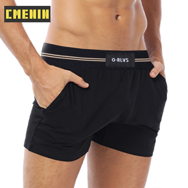 1 Quần Lót Boxer Nam Thời Trang Chất Liệu Cotton OR6217