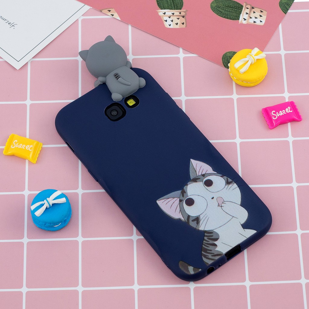 Ốp điện thoại silicone in hình hoạt hình dễ thương cho Samsung A3 A5 A7 2017 | BigBuy360 - bigbuy360.vn