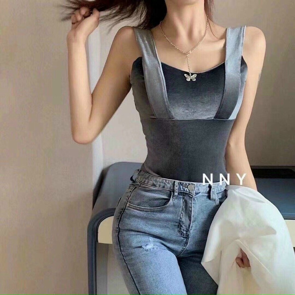 Áo Cup Nhung 2 Dây Bản To_Xưởng May Quang Anh