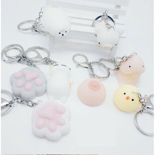 Móc khóa Mochi ciu ciu mềm dẻo