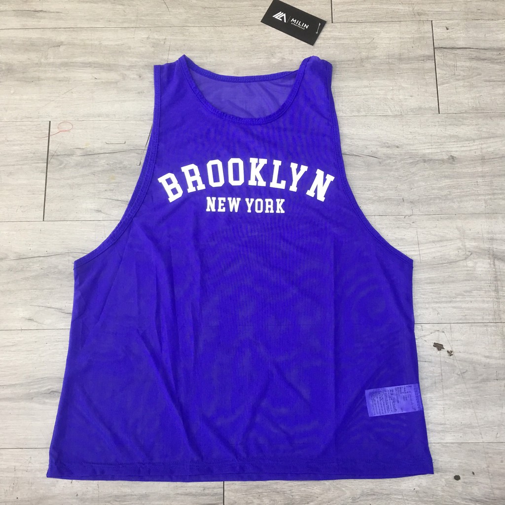 Áo tập Tanktop BROOKLYN vải thun lưới nhẹ mát