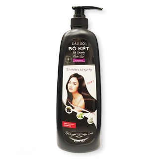 Dầu gội bồ kết Queen Love Giúp tóc suông mượt óng ả Chai cao 1000ml - Date 3.2024