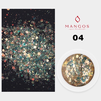 Hạt nhũ to trang trí nail, resin, handmade long lanh