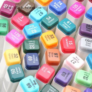 Marker bút dạ cồn touchliit bộ 40 màu, 60 màu và 80 màu