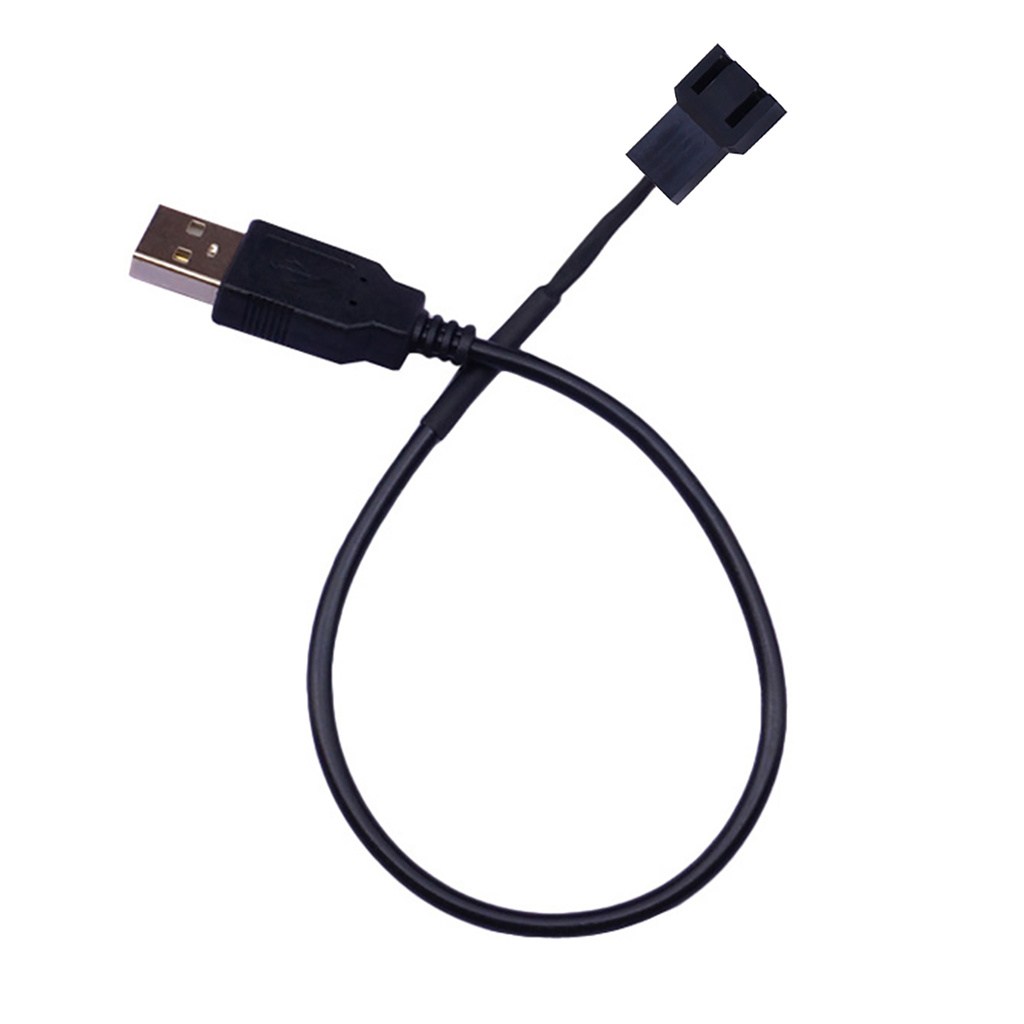 Dây Cáp Chuyển Đổi Từ Cổng Usb A Male Sang 2 Pin Quạt Tản Nhiệt Tiện Dụng