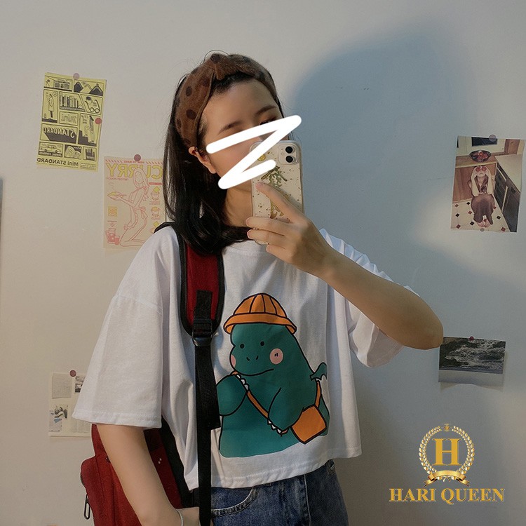 Áo croptop khủng long cánh nhỏ HARI0320