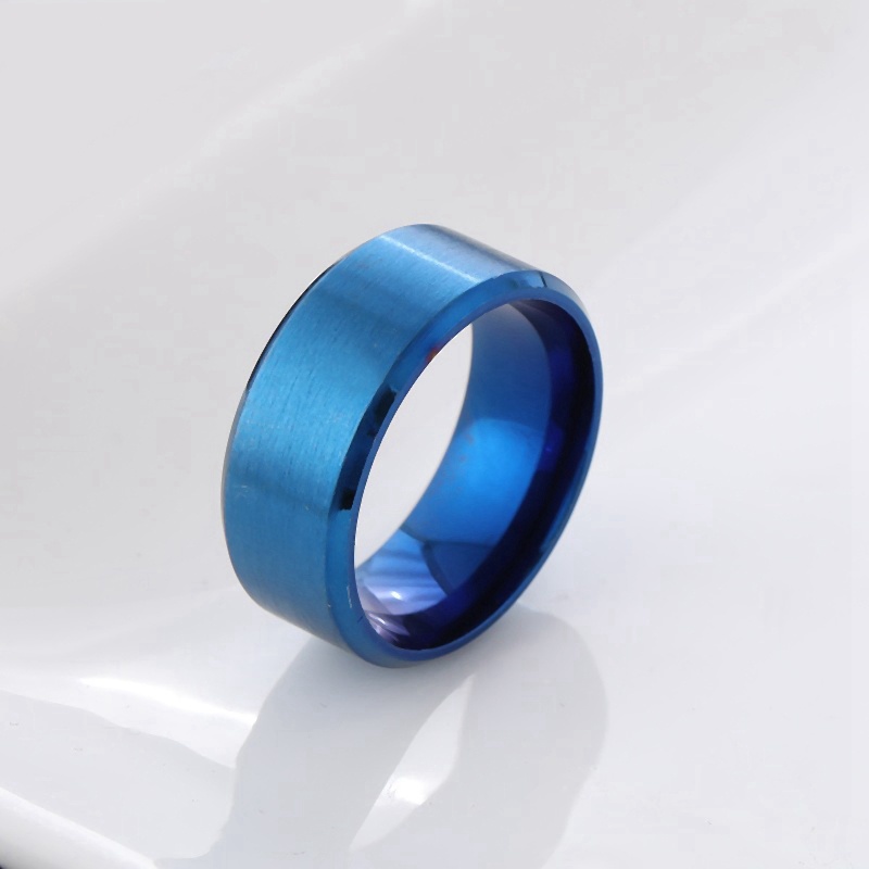 Nhẫn inox 8mm thời trang dành cho nam và nữ