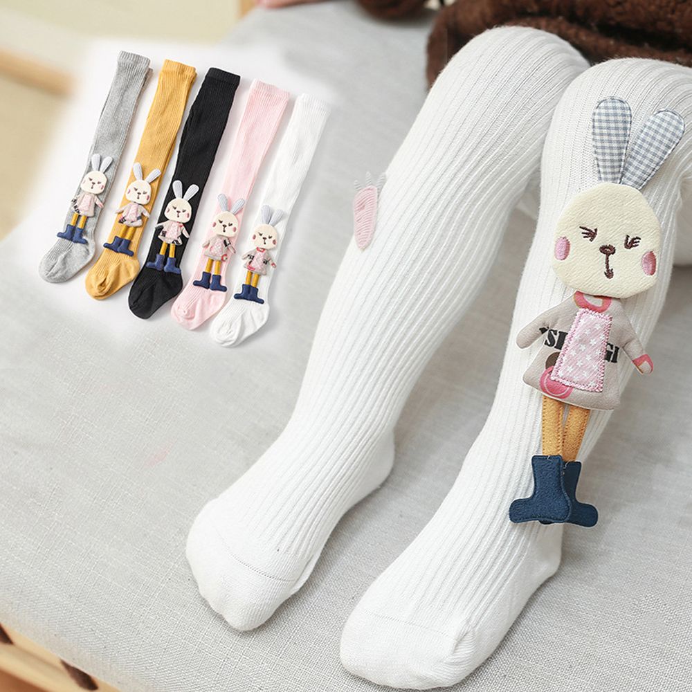 Quần tất chất liệu cotton dệt kim họa tiết thỏ xinh xắn nhiều màu sắc dành cho bé MIHAN1