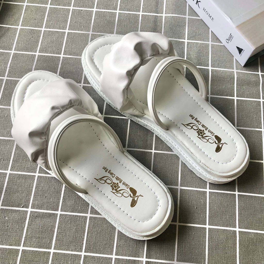 Dép bánh mì sandal đế cao Luvia 59DN