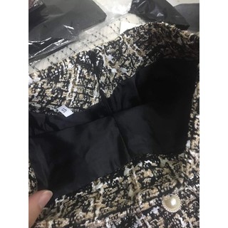 [THANH LÝ] Chân váy dạ Tweed 2 túi