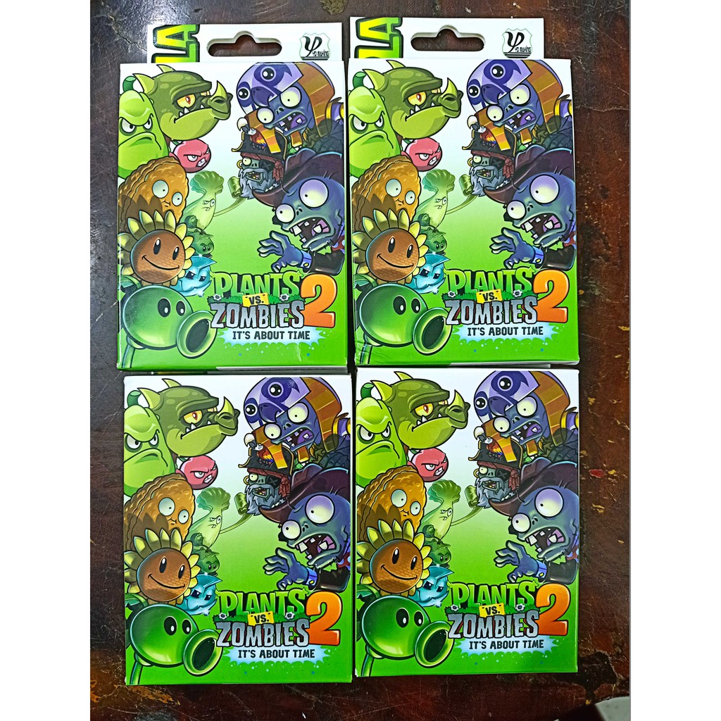 Bộ bài Tây Plants VS Zombies , bộ Tú người cây và quái vật 54 lá in hình anime manga dễ thương siêu độc đáo