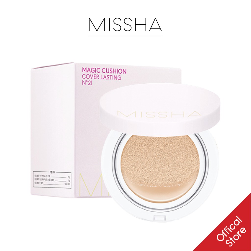 [Mã COSFS1 giảm 10% đơn 150K]Phấn Nước Che Phủ Hoàn Kiềm Dầu Missha M Magic Cushion Cover Lasting SPF50+/PA+++ 15g