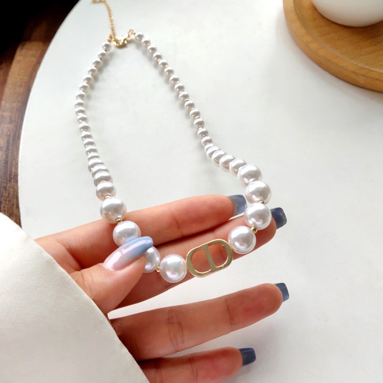 Vòng cổ chocker ngọc trai nhân tạo TOBI STORE dây chuyền CD ngọc to hàng chuẩn đẹp sang trọng TB294