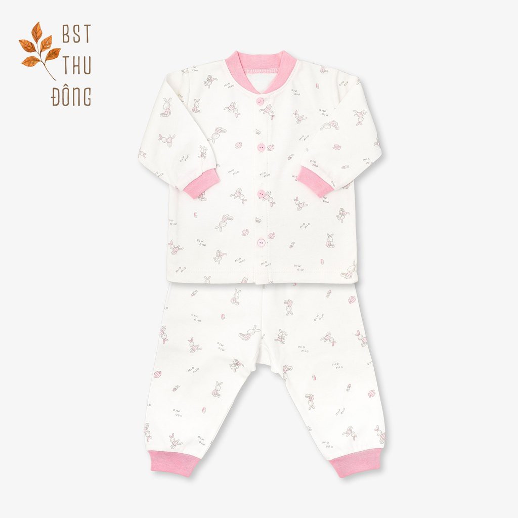 [MIO DÀY] Bộ sơ sinh dài tay MIOMIO / cài giữa / cotton / dày vừa