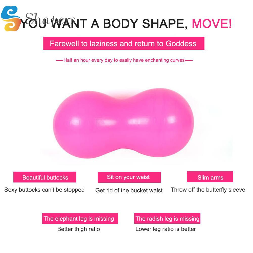READY√SA❀PVC Peanut Massage Ball Fitness Body Fascia Exercise Relieve Pain Yoga Ball