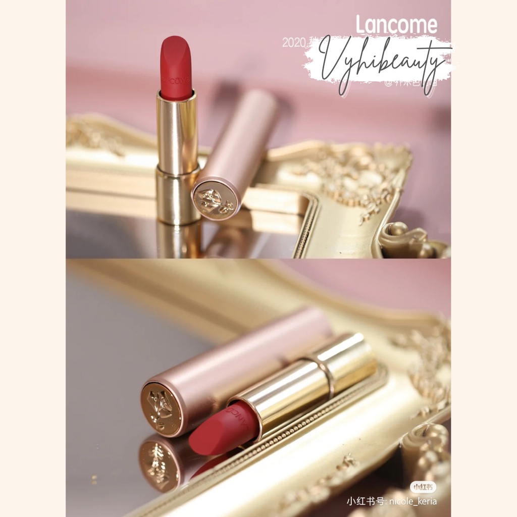 Son Lancome L'absolu Rouge Intimatte vỏ bạc