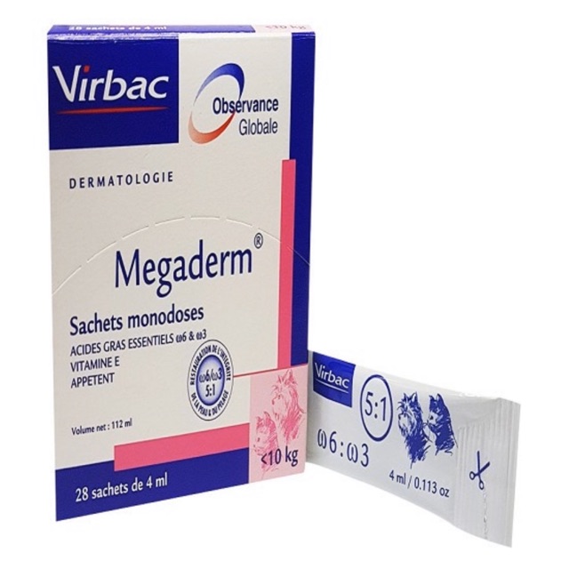 Megaderm - dưỡng lông và điều trị viêm da dị ứng dành cho chó mèo