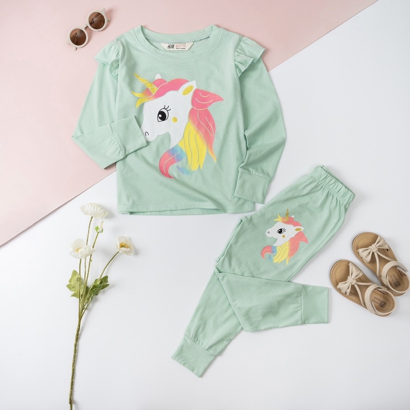 Bộ dài thu đông cotton bé gái sz đại 17-43kg