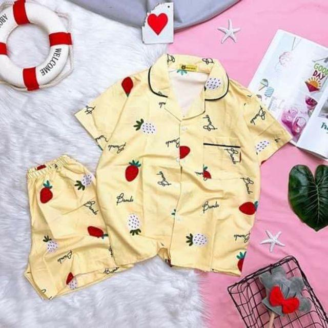 CHUYÊN SỈ ÔM LÔ ĐỒ BỘ ĐÙI PIJAMA KATE THÁI LOẠI 1