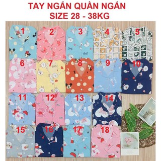 BỘ NGỦ PIJAMA KATE THÁI CHO BÉ (SIZE 28-38)