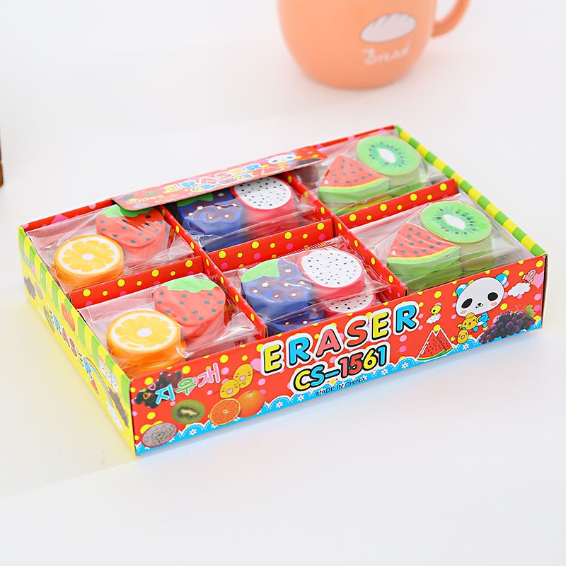 Tẩy mềm hoa quả đáng yêu (4 cục tẩy)