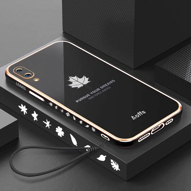 Ốp lưng huawei y7 pro 2019 Ốp Điện Thoại Họa Tiết Lá Phong Cho huawei Y7 2019 Y7 Prime 2019 FY