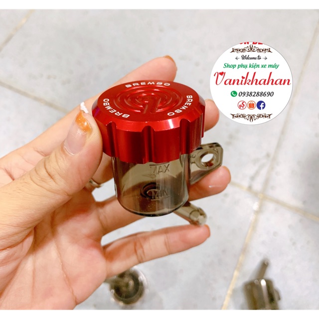 Bình dầu brembo trong suốt
