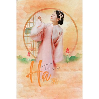 Áo tấc Hồng đào dành cho Nữ (Set Hạ)