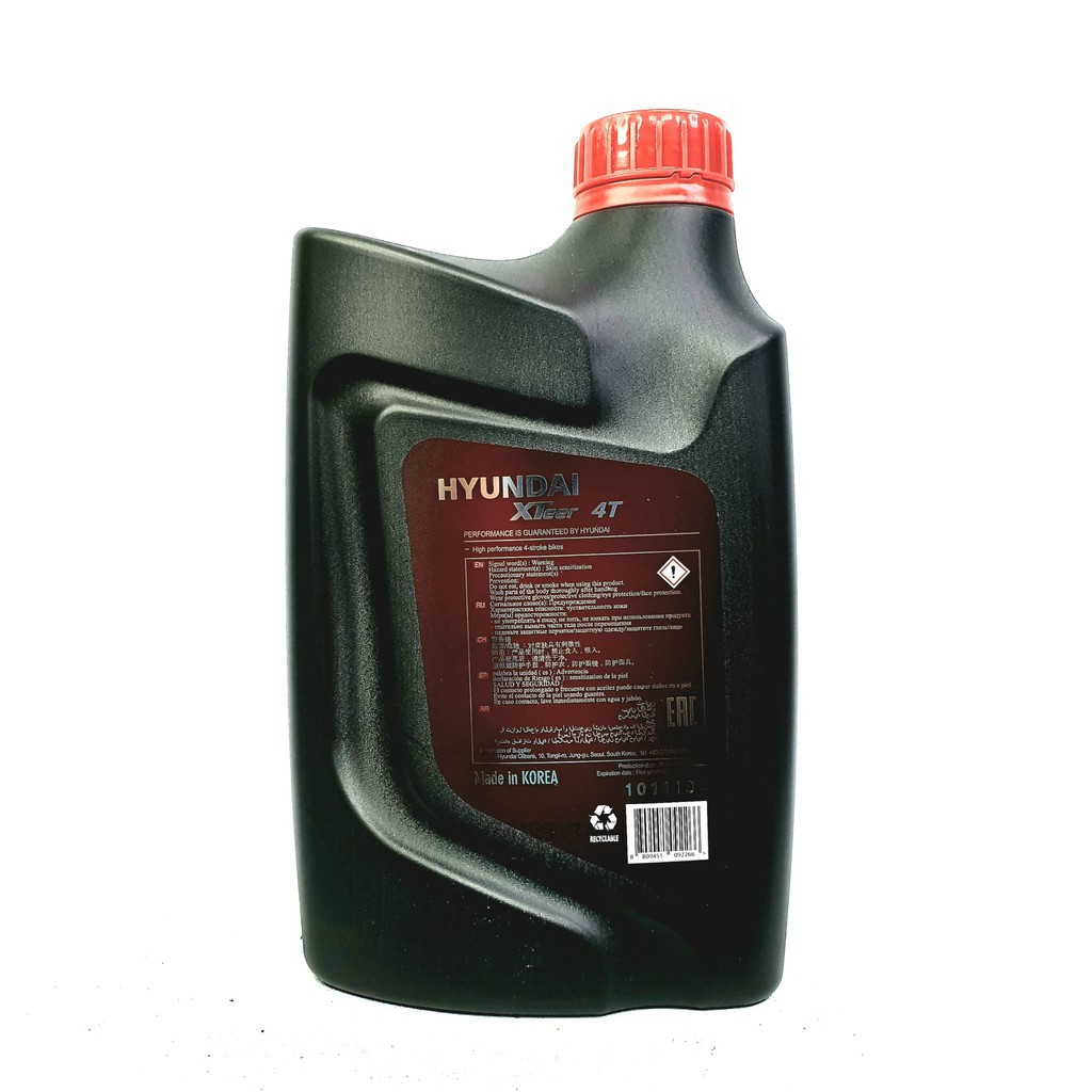 Dầu nhớt xe máy ga cao cấp HYUNDAI XTEER 4T 10W40_ 0.8L