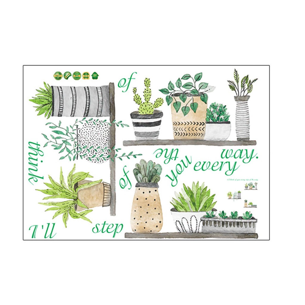 Decal dán tường Bằng Pvc Hình Cây Bonsai Thân Thiện Với Môi Trường Trang Trí Phòng Ngủ