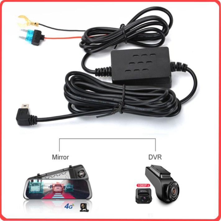 Sản Phẩm Dây đấu nguồn Camera Hành Trình Mini USB Cắm Trực Tiếp Bình Ắc Quy 5V 3A – Dây nguồn trực tiếp